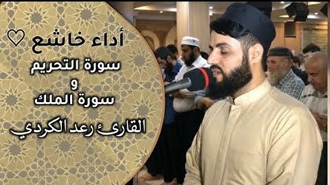 سورة التحريم" و سورة الملك" بأداء خاشع من صلاة العشاء القارئ رعد محمد الكردي