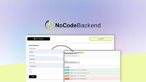 NoCodeBackend Lifetime Deal - The Best No-Code Backend Builder For Generating APIs