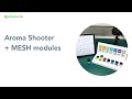 Control scents from aroma shooter with sony mesh iot modules