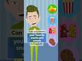 Vocabulary and listening test in English- noun: chips, gummybear, cookies, popcorn#shorts #school