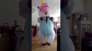 Puff me UP! Deluxe Inflatable Unicorn Party Costume Review