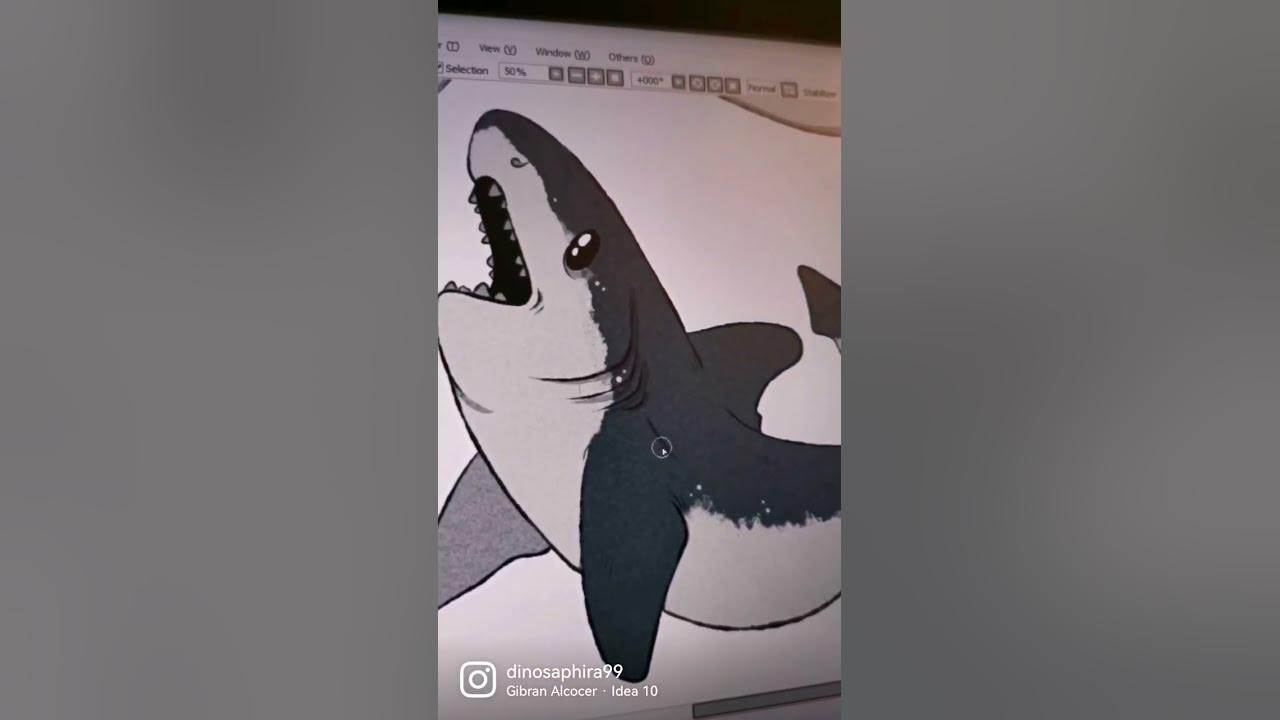 salmon sharks. art drawing animalart youtubeshorts igartist 