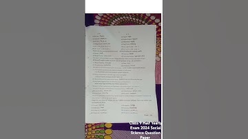 Class 9 SEBA Board Social Science Question paper of Half Yearly Exam 2024