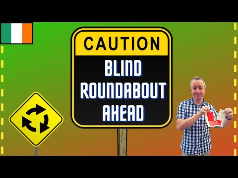 How to go straight on a roundabout - blind roundabout explained