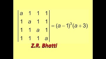 Determinant Identity, Z.R. Bhatti