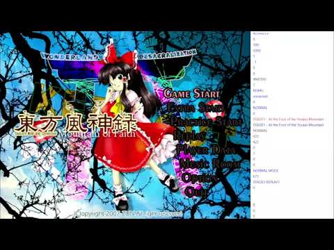 Experimenting Touhou 10 - Mountain of faith
