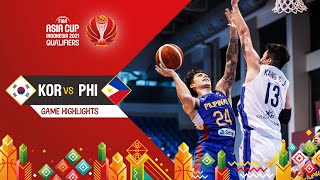Korea - Philippines | Highlights - FIBA Asia Cup 2021 Qualifiers
