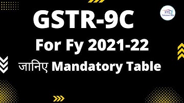 Form GSTR9C Reconciliation Statement for fy 2021-22 | How to file GSTR9C for fy 2021-22