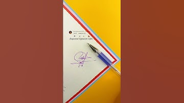 Ulfat Signature Design | How To Sign The Letter U #shorts