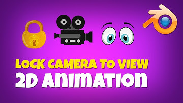 How to lock & animate the camera in your 2D animation, Blender Animation Tutorial Grease Pencil