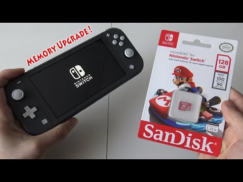 saltet mental Puno Nintendo Switch Lite Memory / Storage Upgrade SD Card ! - YouTube