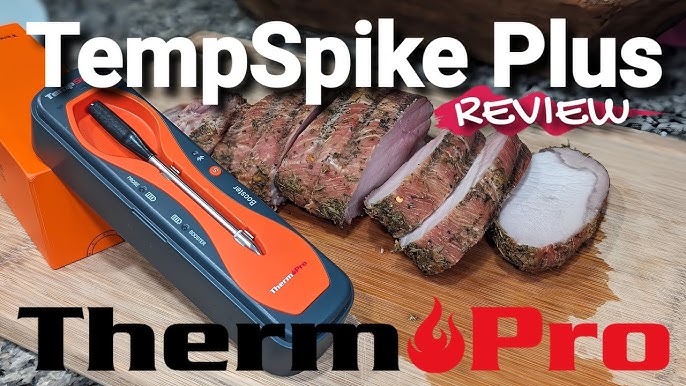 ThermoPro TempSpike Premium Truly Wireless Meat Thermometer up to 500-Ft  Remote Range, Bluetooth Meat Thermometer with Wire-Free Probe, Meat