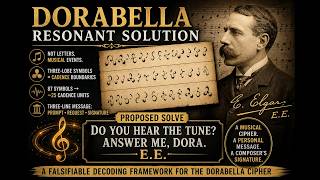 The Dorabella Cipher Solution: A Falsifiable Musical-Cadence Decoding Framework