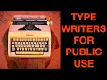 Collecting typewriters for public use