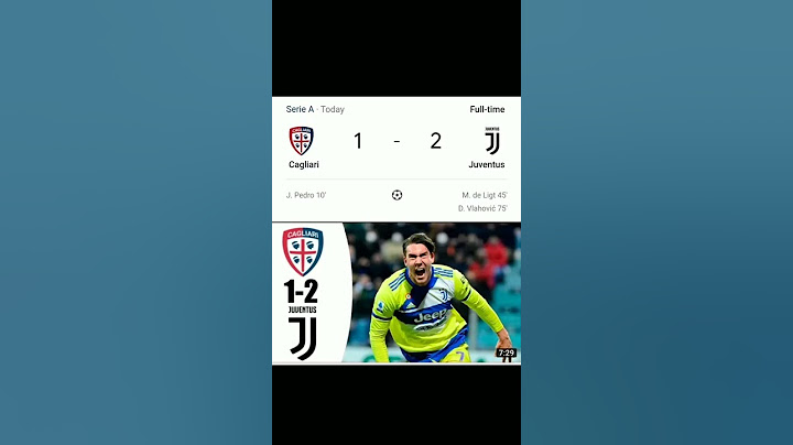 Cagliari vs Juventus 1-2