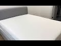 Overall Look of the Silk & Snow Upholstered Bed Frame