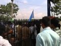 KSU clash with police .db college sasthamcotta