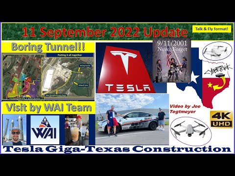 Tesla Gigafactory Texas 11 September 2022 Cyber Truck & Model Y Factory Construction Update (1:00PM)