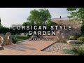 Cration dun jardin de style corse  projet paysager 3d jardin amnagement plantes  3d