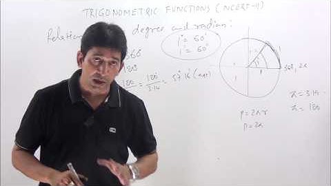 Trigonometric Functions-1 Class 11 NCERT solutions with concept