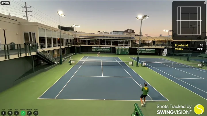 COACH ANDREW GU VS DAN CARDIFF IN A WARM UP SET BE...