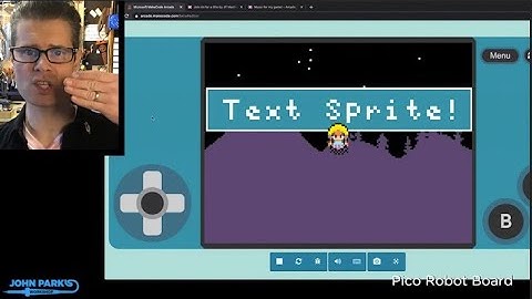 MakeCode Minute: Arcade Text Sprites @adafruit @johnedgarpark #adafruit @MSMakeCode #makecode