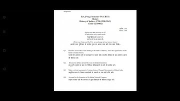 B.A.(Prog.) Semester-IV (CBCS) || History of India, c. 1700-1950 (DSC) (Code 62314402) Answers No. 4