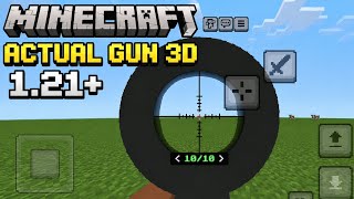 Minecraft 1.21 Actual Guns 3D Mod | Realistic Gun Addon Showcase #mcpe #viral