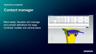 Simcenter 3D | Contact manager Profile