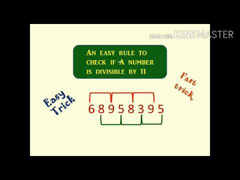 Divisibility rule of 11 | English