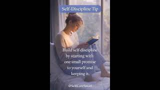 Self-Discipline Tip #selfdisciplinetips #selfdiscipline #selfcaresmart #selflove #selfcare #health