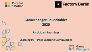 Peer Learning Communities