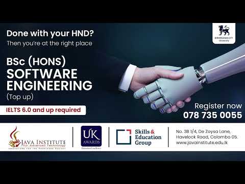 Join June Intake for Software Engineering at Java Institute & Birmingham City University!