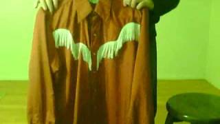 ROCKMOUNT Ranch Wear (RRW) - Wester Shirt w/ Fringe - Tru-West, Custom Fitted, Nylon