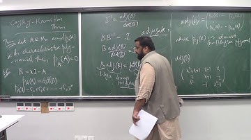Lecture 7 (Part 6): Cayley-Hamilton theorem and its proof