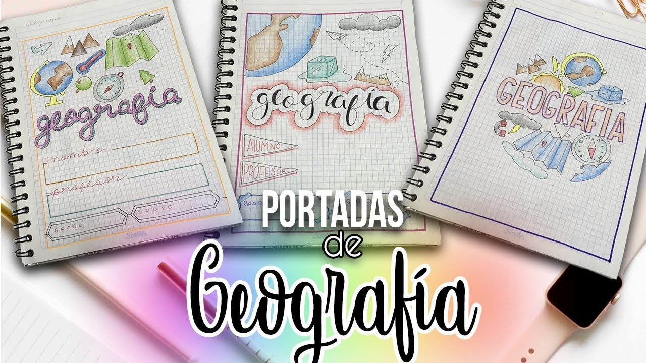 Portadas para cuadernos de Geografía fáciles y bonitas - thptnganamst.edu.vn