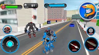 US Police Transform Cop Robot Bike - Android Gameplay screenshot 2