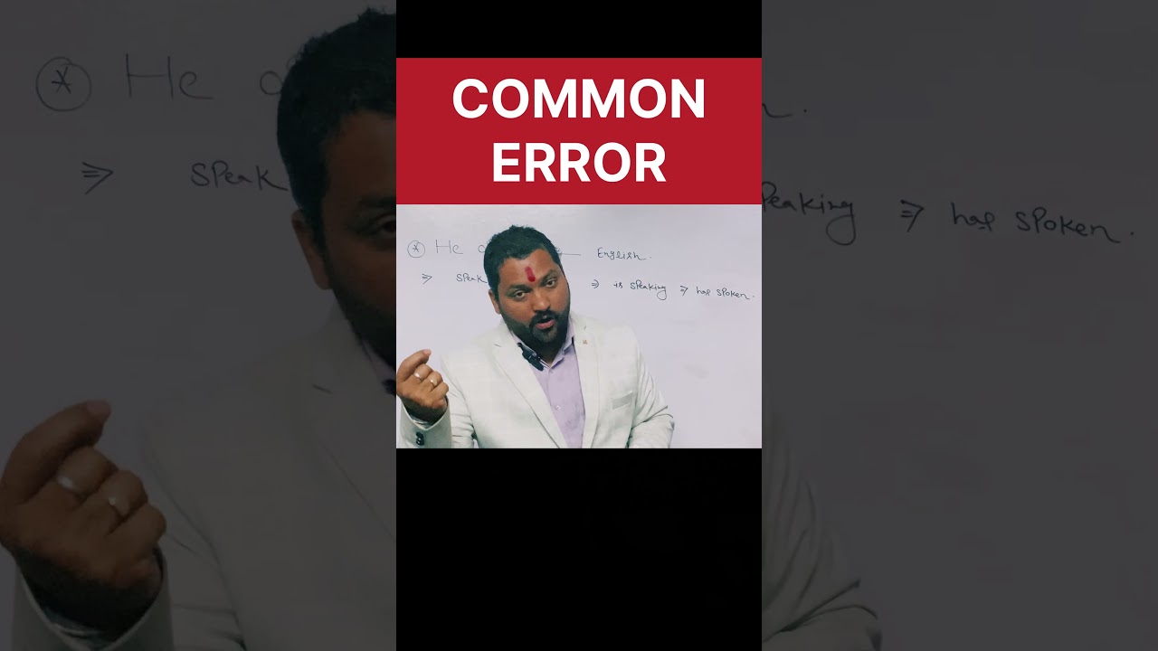 Common Error SSCENGLISH 