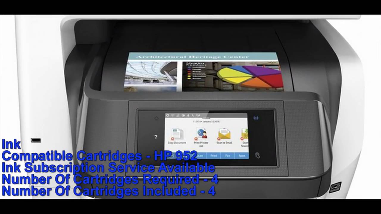 HP Officejet Pro 8720 All In One Printer - YouTube
