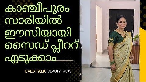 How to drape a kanjeepuram silk saree perfectly,.|Deepavali special kanjeepuram saree draping