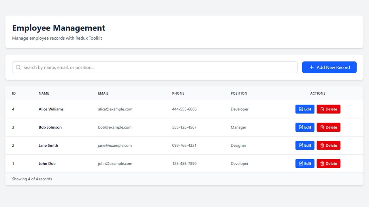 Build an Crud Application With React and Redux Toolkit