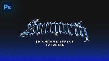 3D CHROME EFFECT | ADOBE PHOTOSHOP 2025 | TUTORIALS BY THE DOPE LAB
