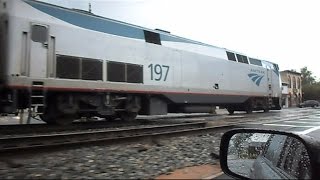Chasing Amtrak Train Through Ashland Virginia