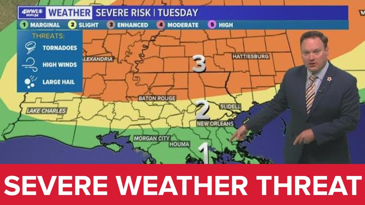 New Orleans Weather Forecast: Storms again and hot! - YouTube
