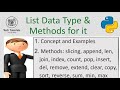 List Data Type in Python and Useful Functions / Methods