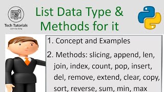List Data Type in Python and Useful Functions / Methods