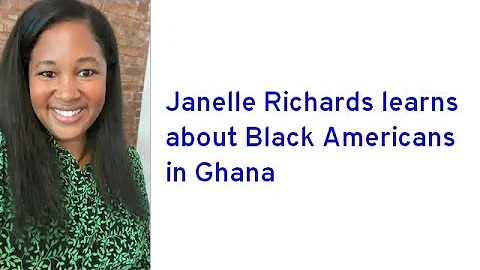 Janelle Richards learns about Black Americans in G...