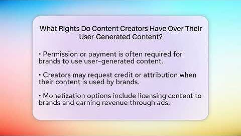 What Rights Do Content Creators Have Over Their User-Generated Content? - Everyday-Networking