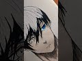 rin drawing //blue lock