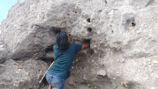 Seharian mbolang mencari sarang burung sambil memikat burung edisi ngabuburit